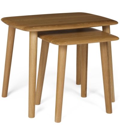 Malmo Oak Nest of Tables - Style Our Home