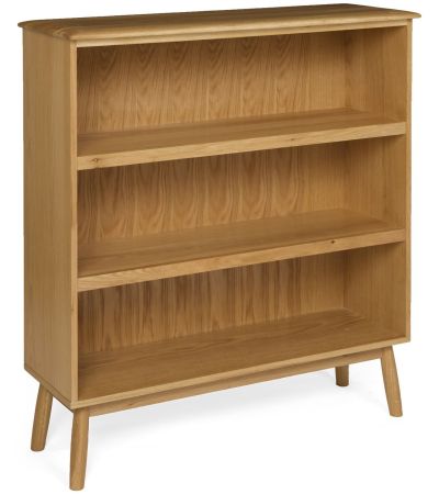 Malmo Oak Wide Bookcase - Style Our Home