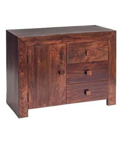 Karoo Dark Mango 3 Drawer Sideboard