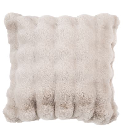 Soft Bubble Csh In Faux Rabbit Beige by Malini | Style Our Home