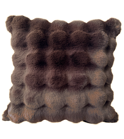 Soft Bubble Csh In Faux Rabbit Choc by Malini | Style Our Home
