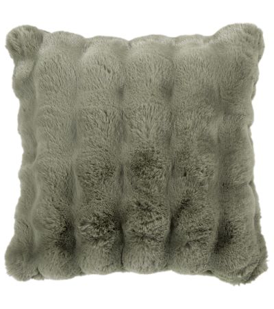 Soft Bubble Cushion Faux Rabbit Sage by Malini | Style Our Home