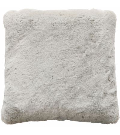 Luxury Faux Rabbit Cushion Grey by Malini | Style Our Home