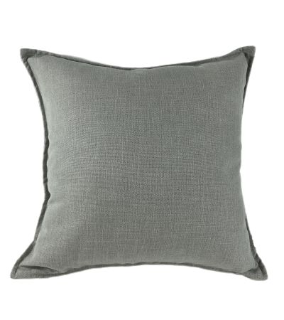 Poly Linen Mix With Flange Grey by Malini | Style Our Home