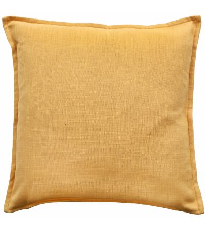 Poly Linen Mix With Flange Mustard by Malini | Style Our Home