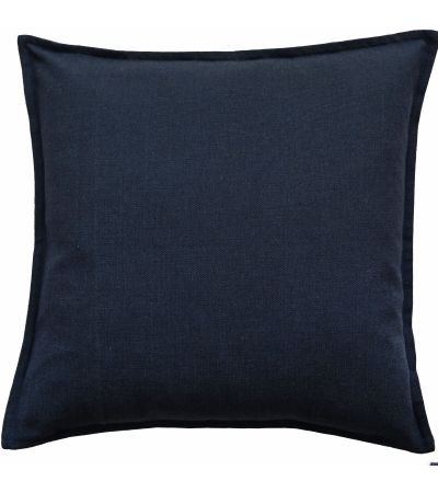 Poly Linen Mix With Flange Navy by Malini | Style Our Home