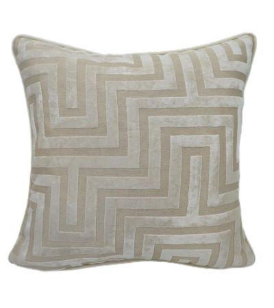 Maze Cut Velvet Pm Ivory by Malini | Style Our Home