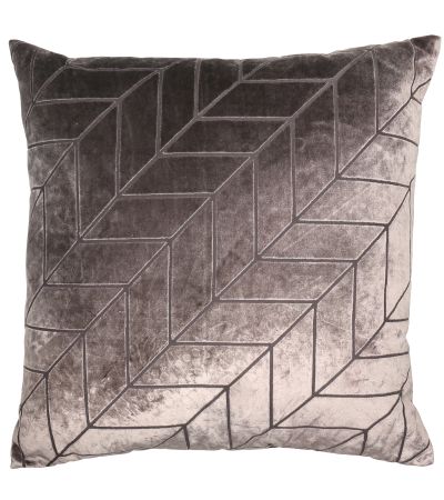 Cut Velvet Chevrons Truffle by Malini | Style Our Home