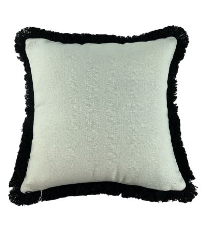 Slub With Heavy Black Fringe by Malini | Style Our Home