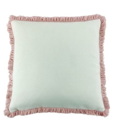 Slub With Heavy Pink Fringe by Malini | Style Our Home