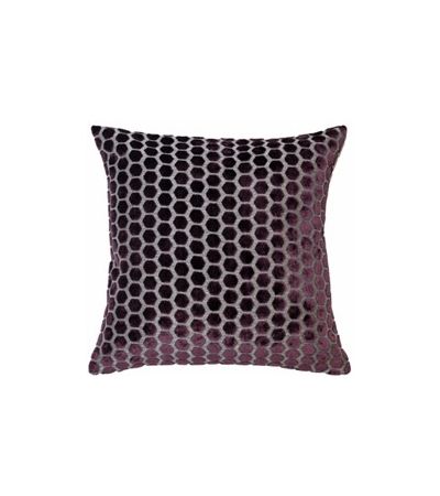 Large Hex Cut Velvet Aubergine by Malini | Style Our Home