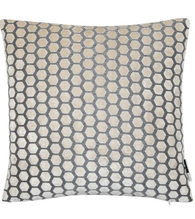 Large Hex Cut Velvet Cream by Malini | Style Our Home