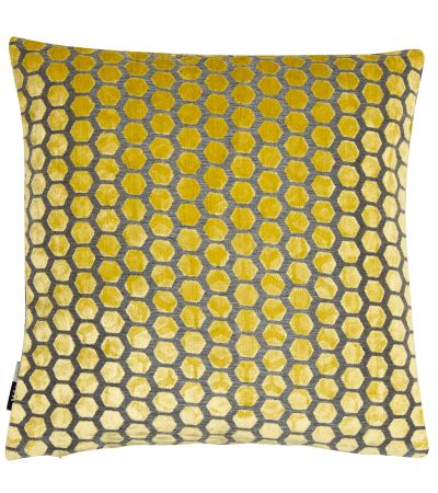 Large Hex Cut Velvet Mustard by Malini | Style Our Home
