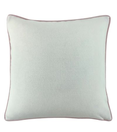 Lge Slub Cream With Pink Piping And Pink Rev by Malini | Style Our Home