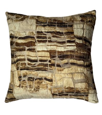 Abstract Natural Tan Cushion by Malini | Style Our Home