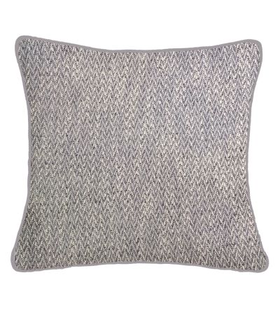 Herringbone Textured Cushion Silver by Malini | Style Our Home