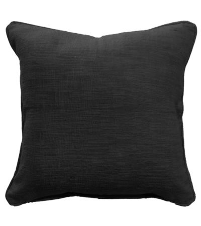 Plain Slub Texture Black by Malini | Style Our Home