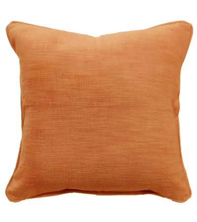 Plain Slub Texture Orange by Malini | Style Our Home