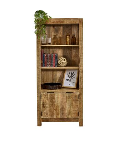 Wessex Solid Wood Bookcase With Doors