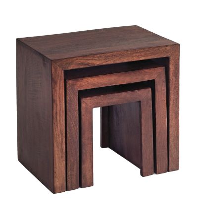 Karoo Dark Mango Nest Of 3 Tables