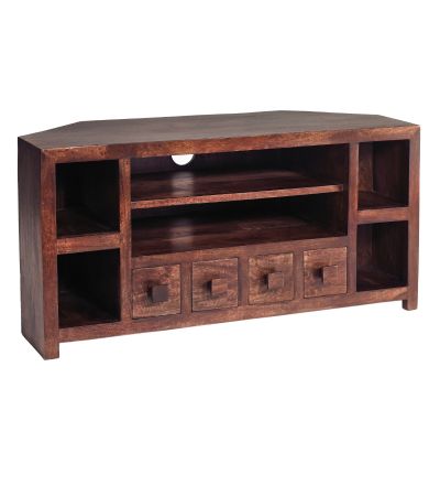 Karoo Dark Mango Corner Tv Unit