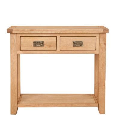 Montane Oak 2 Drawer Console Table by Jali Editions  | Style Our Home