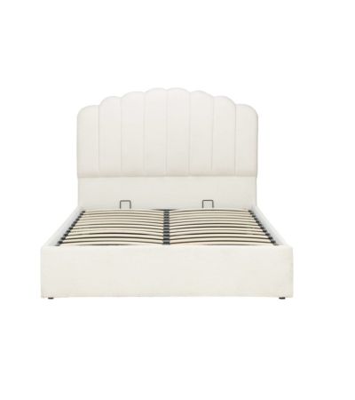 150cm Monaco Fabric Ottoman Bed White by Birlea | Style Our Home