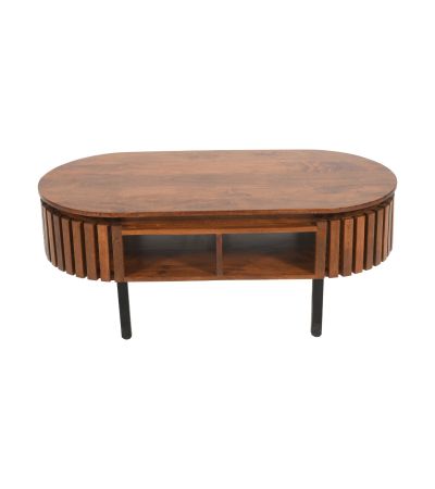 Oakhaven Slatted Mango Wood Rectangular Coffee Table
