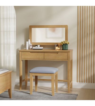 Velsta Oak Dressing Table by Hertiance Furniture | Style Our Home
