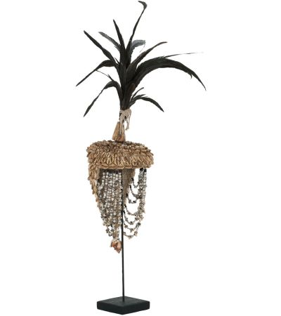 Balinese Helmet With Shell And Feather by DTP Interiors | Style Our Home