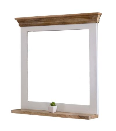 Timberlane Mirror Frame With Shelf Solid Mango Wood