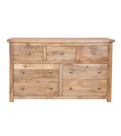 Oak Dominion Estate 7 Drawer Wide Chest by Jali Editions  | Style Our Home
