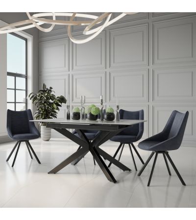 Apollo Grey Ext Dining Table by Indus Valley