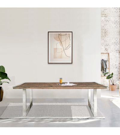 Railway Sleeper 220cm Dining Table by Indus Valley