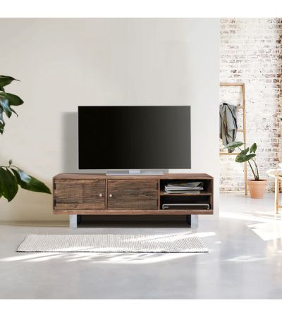 Railway Sleeper TV Cabinet With 2 Doors by Indus Valley