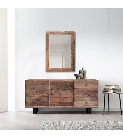 Phoenix Sideboard With 2 Doors & 3 Drawers by Indus Valley