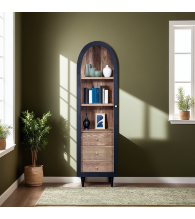 Iconic Single Door Glass Cabinet by Indus Valley