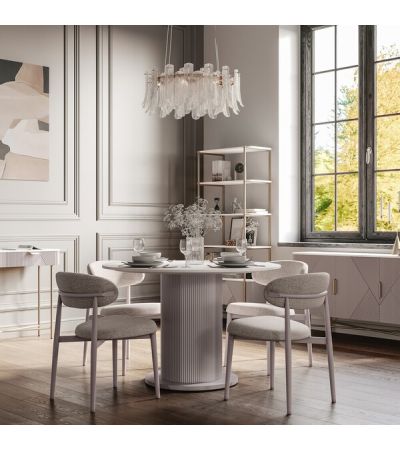 Amiri Round Dining Table by Indus Valley