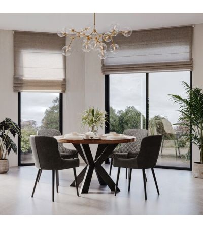 Hoxton Round Dining Table by Indus Valley