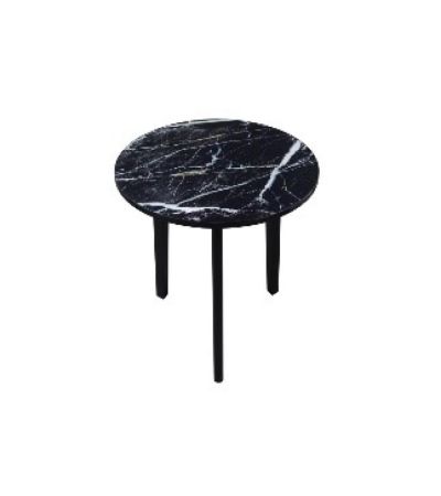 Round Bistro Table Black Marble by Monologue | Style Our Home