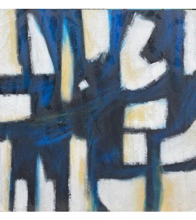 Blue and White Abstract by Monologue | Style Our Home