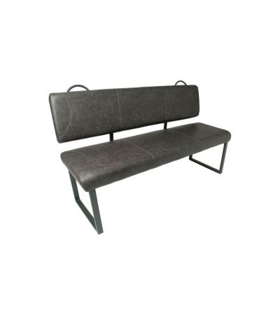 Healey Back Seat Vegan Leather Grey by Monologue | Style Our Home