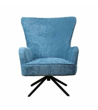 Buick Armchair - Chenille Ocean by Monologue | Style Our Home