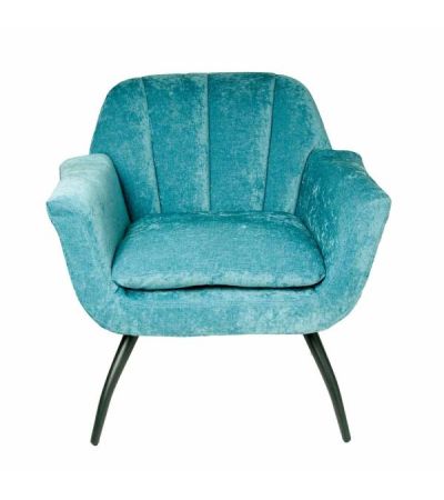 Shelby Cocktail Chair - Chenille Ocean by Monologue | Style Our Home