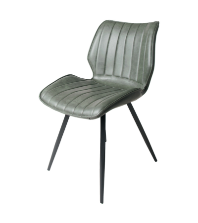 Alfa Bounce Dining Chair Vegan Forest Green SET OF 2 by Monologue | Style Our Home