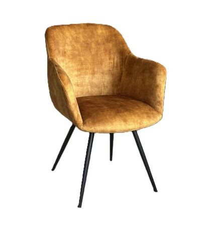 Enzo Dining / Occasional chair- gold by Monologue | Style Our Home