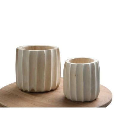 Flores Scallop Pots - Set of 2 by Monologue | Style Our Home