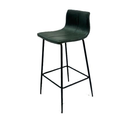 Barracuda Barstool Vegan Forest Green SET OF 2 by Monologue | Style Our Home