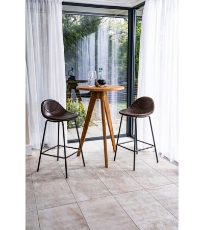 Baseball Barstool Chestnut SET OF 2 by Monologue | Style Our Home