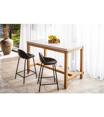 Baseball Counter Stool Chestnut SET OF 2 by Monologue | Style Our Home